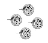 2 paires de boucles d'oreilles d'aromathérapie pour femmes, diffuseur d'huiles essentielles en acier inoxydable, relaxant et exaltant, yoga, méditation