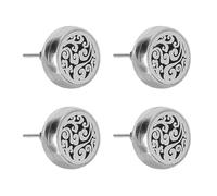 2 Paires de Boucles d'Oreilles Diffuseur d'Huiles Essentielles pour Femmes, Bijoux d'Aromathérapie en Acier Inoxydable, Boucles d'Oreilles Rondes avec Parfum Relaxant, Idéales pour