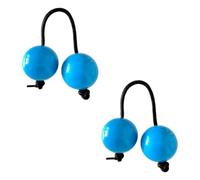 2 paires de boules de percussion africaines avec cordes, instruments de musique uniques, ensemble shaker africain, boules de gourde doubles, pour débutants (#C)