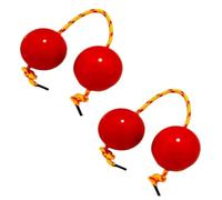2 paires de boules de percussion africaines avec cordes, instruments de musique uniques, ensemble shaker africain, boules de gourde doubles, pour débutants (#E)