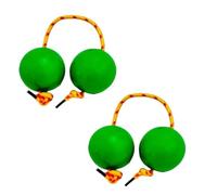 2 paires de boules de percussion africaines avec cordes, instruments de musique uniques, ensemble shaker africain, boules de gourde doubles, pour débutants (#D)