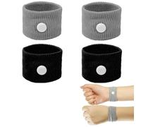 2 Paires de Bracelets Anti-Mal des Transports, Bracelets Anti-Nausées, Bracelets Contre le Mal de Mer en Voiture, pour Adaptés À L'exercice Ou aux Nausées Matinales