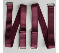 2 paires de bretelles de soutien-gorge d'épaule de 60 cm de remplacement 15 mm 18 mm de largeur élastique réglable amovible multicolore accessoires de soutien-gorge pour femme-1,8 cm bordeaux