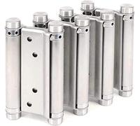 2 Paires de Charnières de Porte Battante de Saloon Café Comptoir Freegate à Double Action en Acier Inoxydable Réglable Parfait à Fermeture Automatique 125mm 5inch