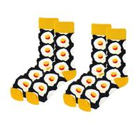 2 Paires De Chaussettes Aux Œufs Pochés, Chaussettes Amusantes, Chaussettes Inhabituelles, Cadeaux Inhabituels Pour Les Amis, Cadeaux De Chaussettes De Noël, Chaussettes Pour Hommes Et Femmes