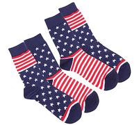 2 paires de chaussettes avec drapeau américain mariage témoins marié chaussettes tube avec drapeau américain pour hommes femmes, Comme sur la photo., 15