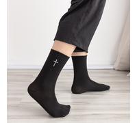 2 paires de chaussettes de base pour hommes avec motif de point de croix, convenant à toutes les saisons, tailles européennes et américaines, confortables et respirantes, résistantes à l'usure, adapté
