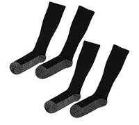 2 paires de chaussettes de compression de sport, chaussettes thermiques chauffantes avec fibre aluminisée, chauffe-pieds à température constante pour l'hiver, chaussettes chaudes (Longue 17-32 pouces)