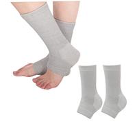 2 paires de chaussettes de Compression en bambou pour femmes, Anti-Fatigue, manchons pied, soulagement la douleur, soutien la cheville, manchon Compression du pied