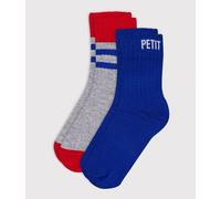 2 paires de chaussettes enfant en coton sport Petit Bateau - multicouleur - Taille 8/10 ans (pointure 31/34) P31/34 multicouleur