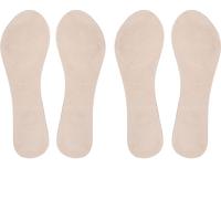 2 paires de chaussures à talons hauts pour femmes, semelles intérieures antidérapantes, amortisseur élastique, coussinets pour les pieds (abricot)