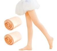 2 paires de collants de ballet pour filles, collants convertibles, chaussettes de ballet pour femmes, collants de danse à pieds, doux et extensibles pour la pratique des étudiants (rose foncé)