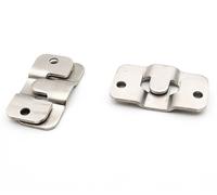 2 paires de connecteurs de meubles | 44x19 mm connecteur de canapé | connecteur de canapé à encliqueter | connecteur d'accrochage | ferrure de meubles rembourrés [s'emboîtant] - support de cadre photo