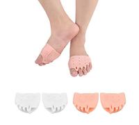 2 paires de coussinets métatarsiens, coussinets en silicone absorbant les chocs, coussin avant-pied fendu, soulager la métatarsalgie, Mortons Neuroma, la douleur à l'avant-pied