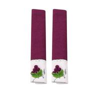 2 paires de couvercles poignée en tissu, couvercle bouton porte, gants réfrigérateur, accessoires d'outils for la maison, à Double Housse de Poignée de Réfrigérateur(789518)
