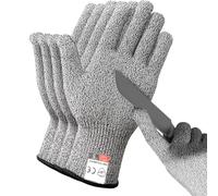 2 paires de gants anti-coupure taille M, doux et respirants, niveau de protection 5, mandoline cuisine, gant cuisine