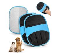 2 paires de gants d'épilation pour animaux de compagnie, brosse magique | Déshabilleur à cinq doigts pour linge, canapé, tapis et siège de voiture, réutilisable et lavable