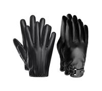 2 Paires De Gants En Cuir Pour Hommes, Gants De Conduite, Gants D'Extérieur Résistants À L'Usure, Gants De Cyclisme Épais, Gants Pour Écran Tactile, Gants Chauds Coupe-Vent
