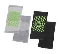 2 Paires De Genouillères Chauffantes, Genouillères Chaudes, Genouillères Élastiques, Produits De Soin Des Jambes, Unisexe (Noir, Gris)