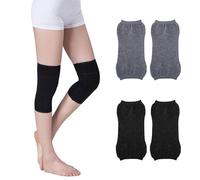 2 Paires De Genouillères Élastiques Chaudes, Genouillères Tricotées, Jambières, Produits De Protection Des Genoux, Genouillères Antidérapantes