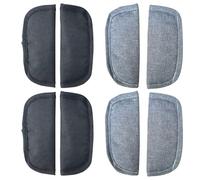 2 paires de housses de siège auto, housses de coussin de ceinture de sécurité de voiture, coussinets d'épaule de sac à dos, housses de coussin de ceinture de sécurité pour poussette, housses de