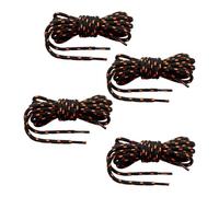2 Paires De Lacets, Lacets Noirs À Pois Orange, Lacets Ronds, Lacets Solides Et Durables, Lacets Pour Chaussures De Randonnée, Accessoires Pour Chaussures