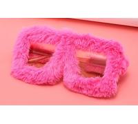 2 Paires De Lunettes De Soleil En Peluche, Lunettes De Soleil Chaudes Et Protectrices En Automne Et En Hiver, Accessoires De Mode, Accessoires Photo De Fête.