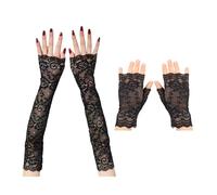 2 Paires De Manchettes en Dentelle, S Courts en Dentelle pour Femmes, S Longs en Dentelle pour Femmes, S en Dentelle De Mariée, Adaptés Aux Mariages, Aux Fêtes