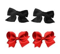 2 Paires De Pinces À Cheveux Nœud, Pinces À Cheveux En Tissu Uni, Pinces À Cheveux Douces Et Mignonnes, Pinces À Cheveux Antidérapantes, Jolies Pinces À Cheveux Queue De Cheval