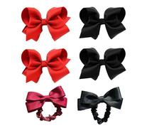 2 Paires De Pinces À Cheveux Papillon Avec 1 Paire D'Élastiques À Cheveux À Pince Papillon, Attaches À Cheveux Mignonnes Pour Enfants, Pinces Crocodile À Nœud