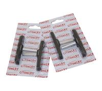 2 paires de plaquettes de frein, patins de frein, sabots de frein CMX 70mm noir pour Shimano LX, Alivio Cantileverbrems