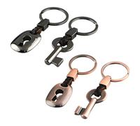 2 Paires De Porte-Clés De Couple, Accessoires De Couple, Cadeaux Porte-Clés, Porte-Clés Créatifs, Porte-Clés À La Mode