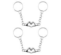 2 Paires De Porte-Clés Magnétiques, Porte-Clés De Couple, Bijoux De Bagages, Porte-Clés Pendentif, Cadeaux Créatifs pour Les Couples