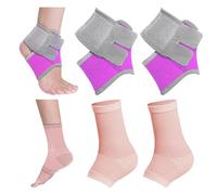 2 Paires De Protège-Pieds Pour Enfants, Protège-Chevilles, Protège-Pieds Élastiques, Manchons De Maintien De La Cheville, Protège-Pieds De Sport