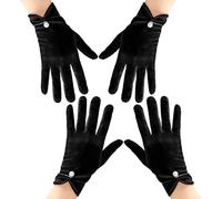 2 Paires De S De Cérémonie Noirs, S Perlés, S En Satin Du Nouvel An, S De Costume De Fête De Noël