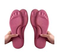 2 paires de semelles intérieures thermiques auto-chauffantes for les pieds hiver thermique épaissir coussinets chaussures en mousse à mémoire forme hommes femmes sport auto-chauffants(Red,EU 42-43)