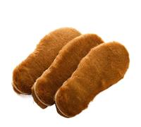 2 paires de semelles thermiques épaisses, intérieures en peluche d'hiver, bottes neige naturelles, chaudes laine for hommes et femmes, semelle chauffante, taille 35-45(BN,35)