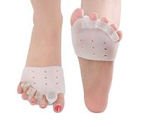 2 paires de séparateurs d'orteils en gel pour métatarse, lisseur d'orteils en gel pour se chevaucher, correcteur d'oignon, hallux valgus pour soulager la douleur de l'avant-pied