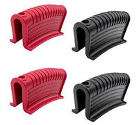 2 Paires de Supports de poignée de Casserole Chaude d'assistance en Silicone, couvercles de poêle Chaude Manchon de Support de Casserole Poignée isolée antidérapante et résistante à la Chaleur