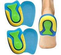 2 Paires de Talonnettes en Gel de Silicone, Talonnette Epine Calcaneenne Gel Grandissante Orthopédique Taille L pour Fasciite Plantaire, Douleurs au Talon d'Achille