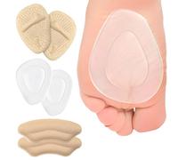 2 Paires Demi Semelle Gel Coussinet, 1 Paire Talonnette, Demi Semelles Chaussures Femme, Coussinet Plantaire Aus Gel, Semelles D'Avant-Pieds Massage Antidérapante, Pour Réduit Douleur