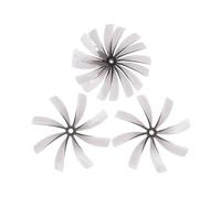 2 Paires d'hélices à 8 pales, Rotation à 360°, axe de 5 mm, for Drones de Course FPV, quadricoptères, DIY