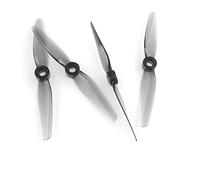 2 Paires d'hélices FPV Grises à 2 pales de 4 Pouces Racing Freestyle M5 Shaft Hole 4025 Pagaie Durable pour Drone Remplacement Modèle Pièce Drone Hélice Accessoires