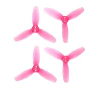 2 Paires d'hélices HQProp T3X3.2X3 3 Pouces à 3 pales, en matériau PC, palettes positives et négatives, for Drone FPV, Compatible avec Les Accessoires AVATA2(2Pairs Pink)