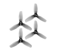 2 Paires d'hélices HQProp T3X3.2X3 3 Pouces à 3 pales, en matériau PC, palettes positives et négatives, for Drone FPV, Compatible avec Les Accessoires AVATA2(2Pairs Grey)