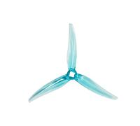 2 paires d'hélices PC FPV tripales 4525 de 4,5 pouces for drones à moteur sans balais 2004(2pairs Clear Blue)