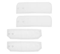 2 Paires Fausses Manches de Chemise Blanches avec Bouton, Lot | Tissu, Style Simple et Soigné, Accessoire Professionnel pour Dames et Adolescentes