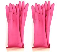 (2 paires) Gants en latex de caoutchouc réutilisables multi-usages imperméables pour enfants, lavage de vaisselle, nettoyage, peinture