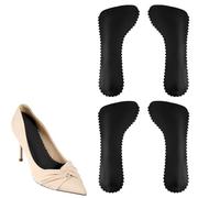 2 Paires Inserts de Chaussures pour Femmes, Invisibles Coussinets Soutien de la Voûte Plantaire Antidérapants 3/4 Semelles Intérieures Confortables pour Sandales Chaussures Plates (Noir)