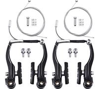 2 Paires Jeux de Freins de Vélo Freins de Vélo Remplacement de Vélo de Montagne et 2 Câbles de Frein de Vélo de Montagne Fil de Câble de Changement de Vitesse de Vélo, Embouts, Embouts d'Extrémité